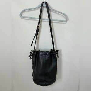 Vintage coach bucket bag in black